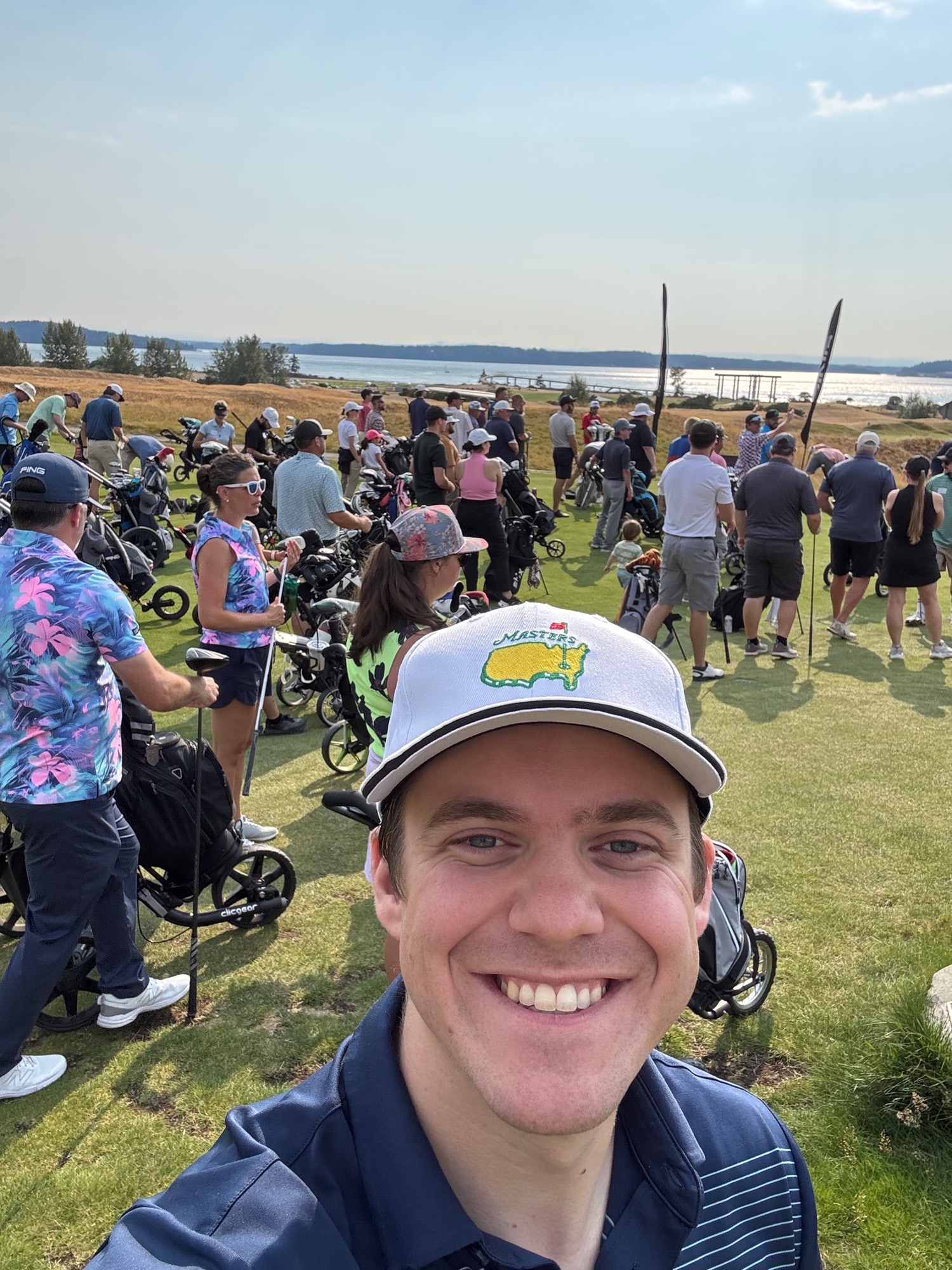 Selfie on the 1st tee