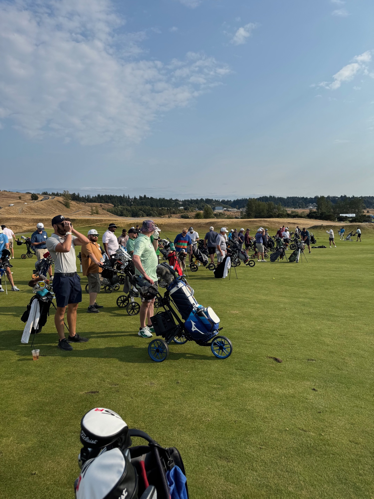 First approach shot