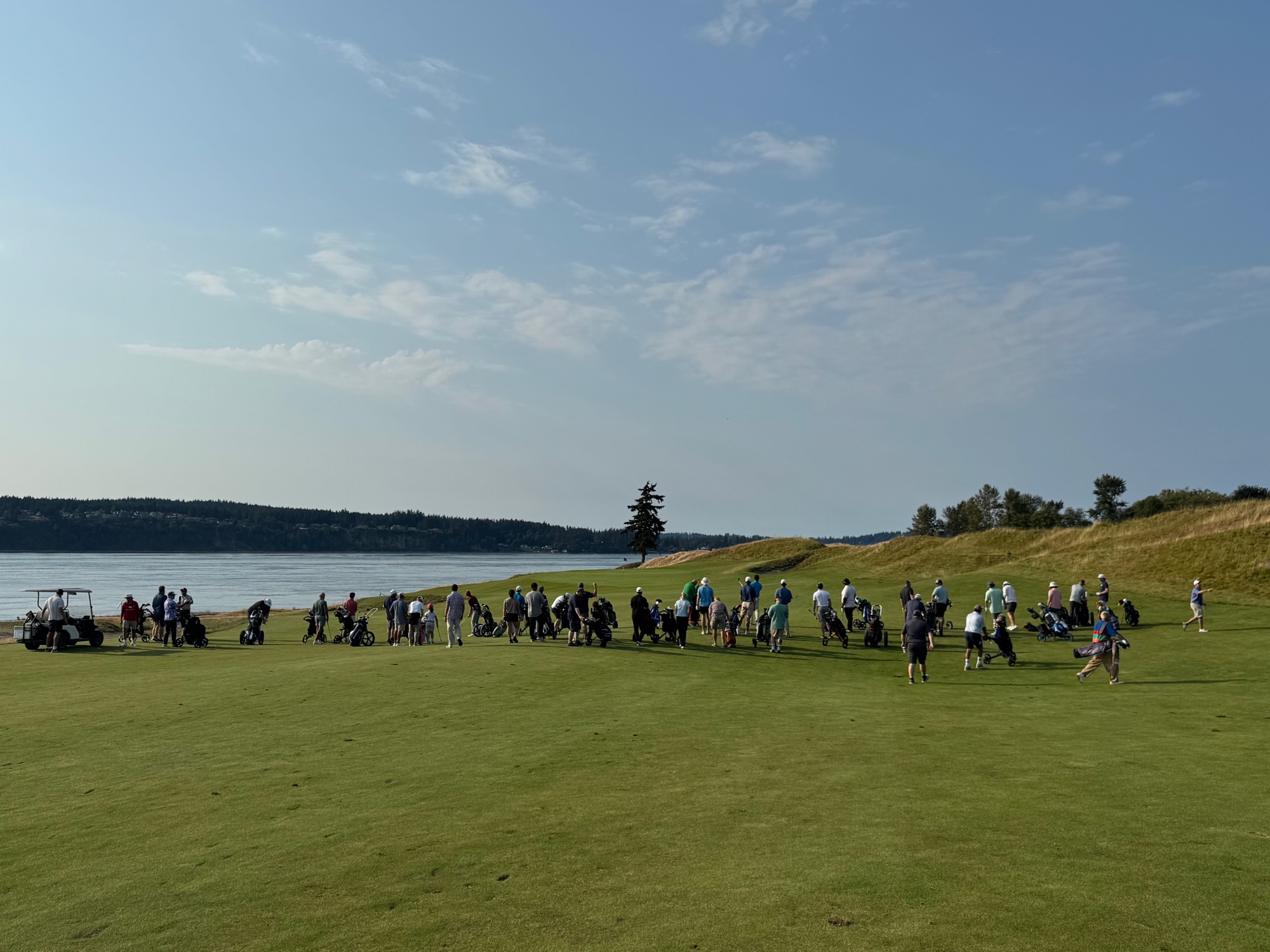 Taking up the entire fairway on #2 (horizontal)
